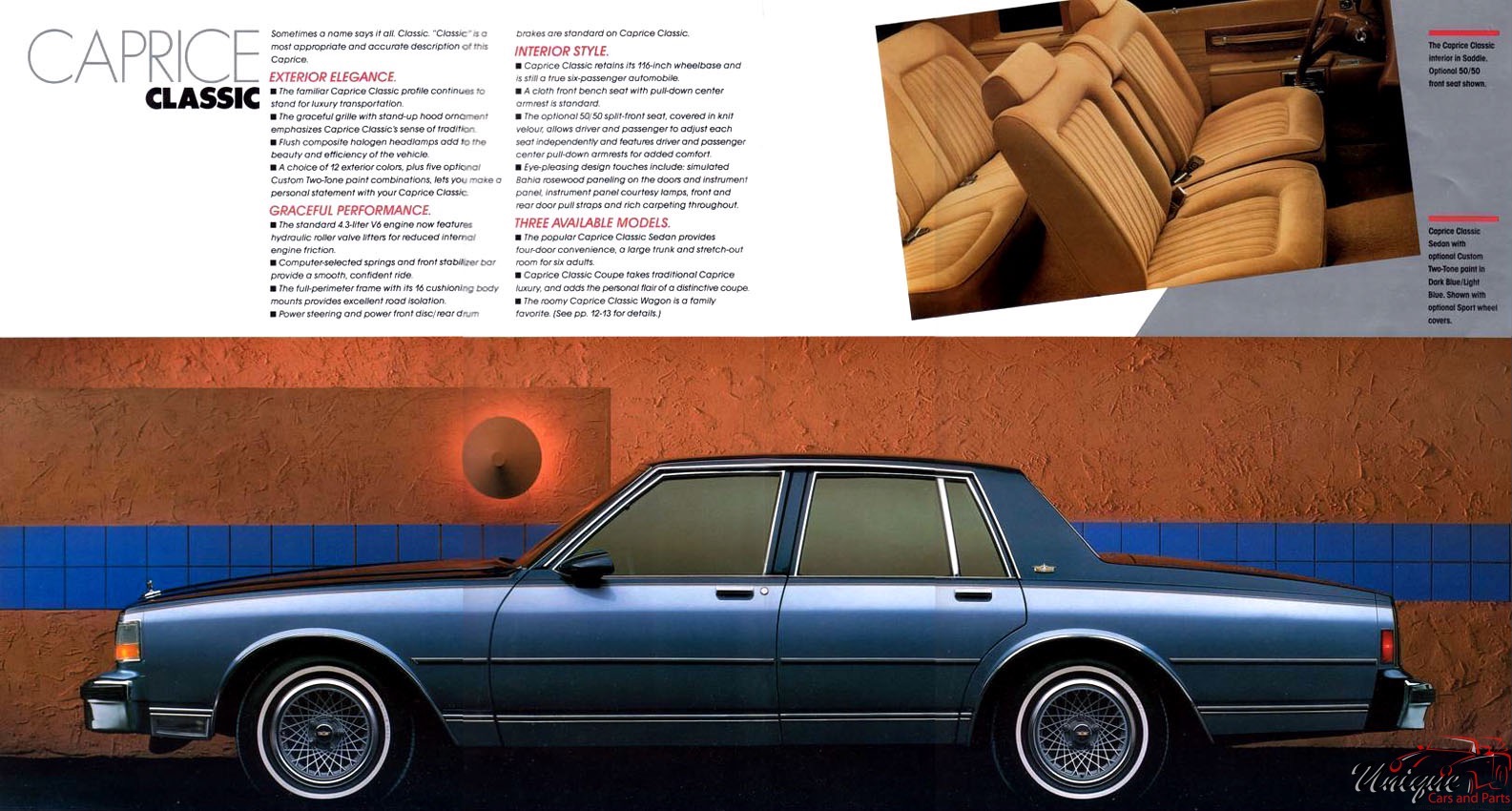 1987 Chevrolet Caprice Classic Brochure Page 1